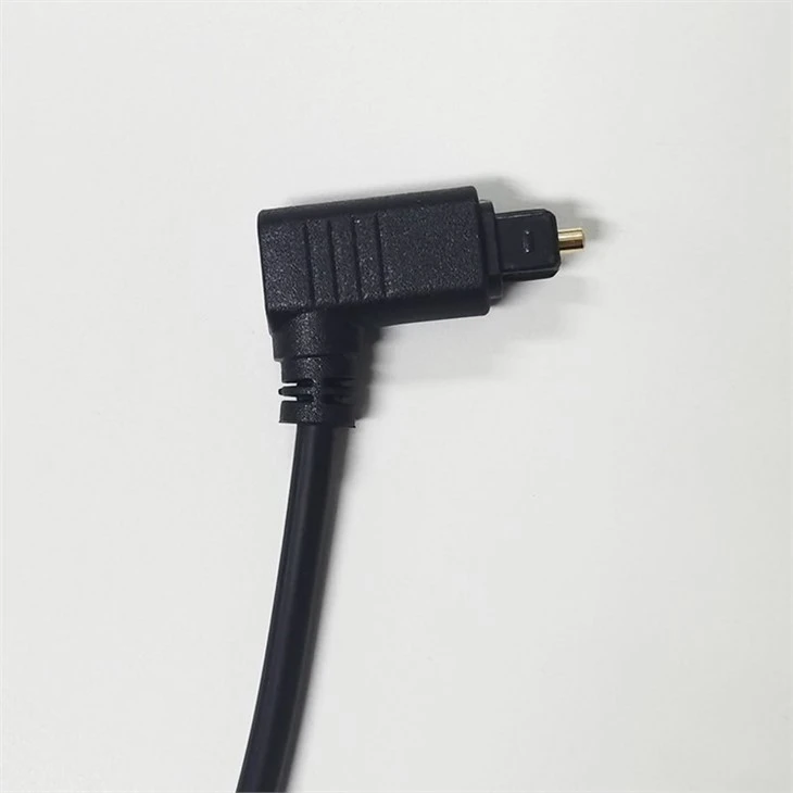 China factory 90 Degree angle to straight HIFI Digital Audio Optical Fiber Cable (4)